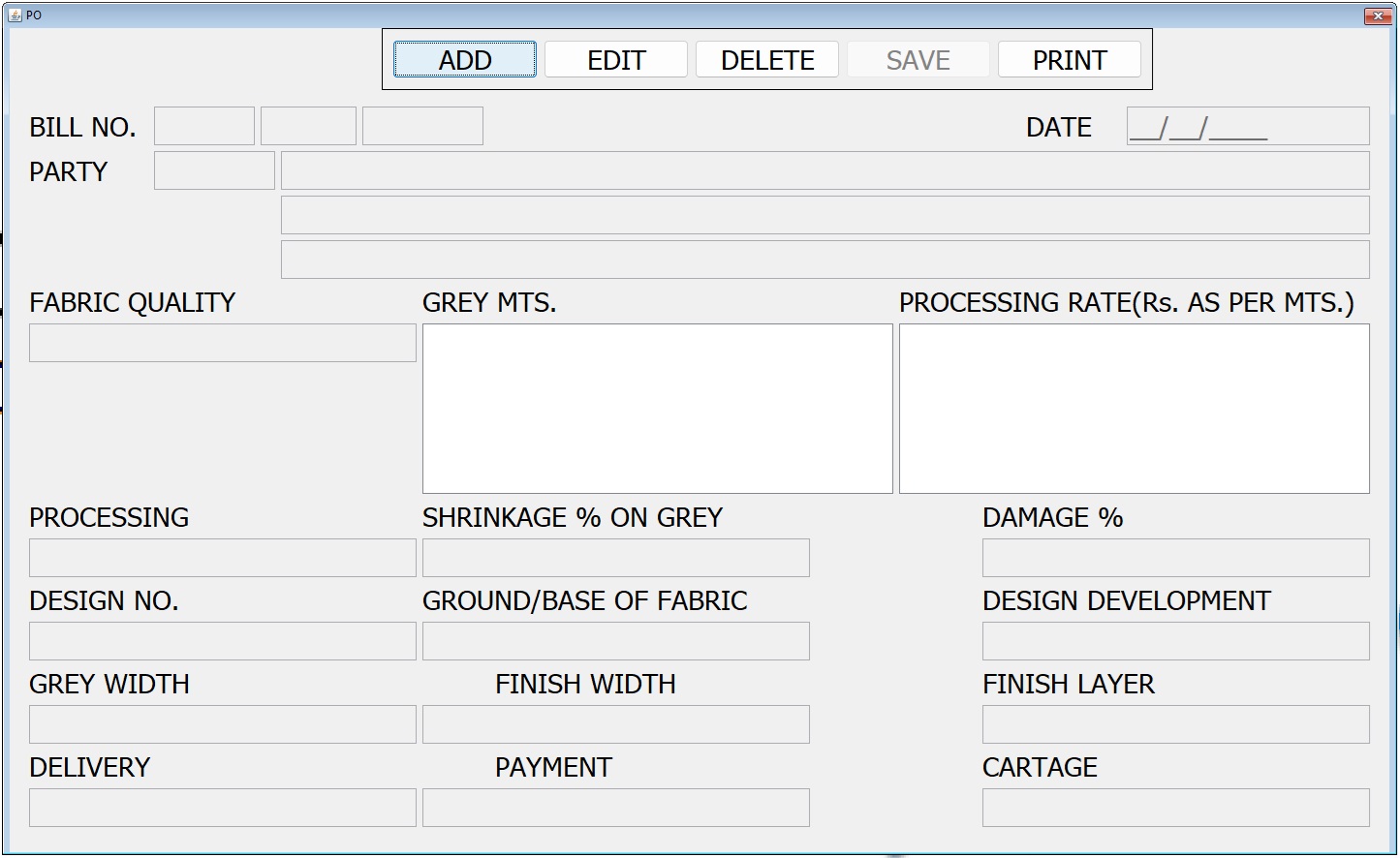 Purchase Order